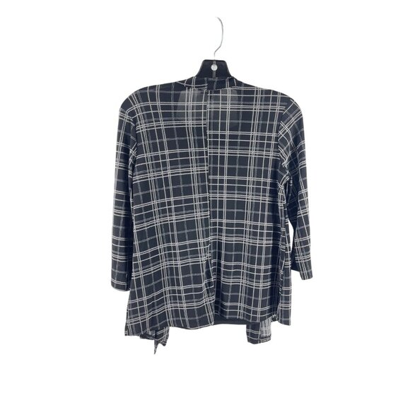NWT Ava & Grace Women's Black Plaid 3/4 Sleeve Layered Top Blouse Size PS - Picture 7 of 11